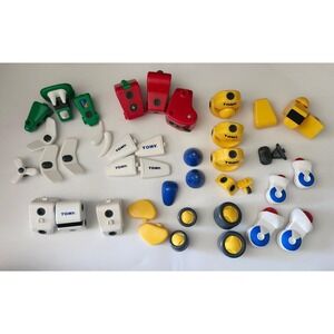TOMY Constructables Motorized Building Playset Lot 3 Motors, 35+ Parts UNTESTED